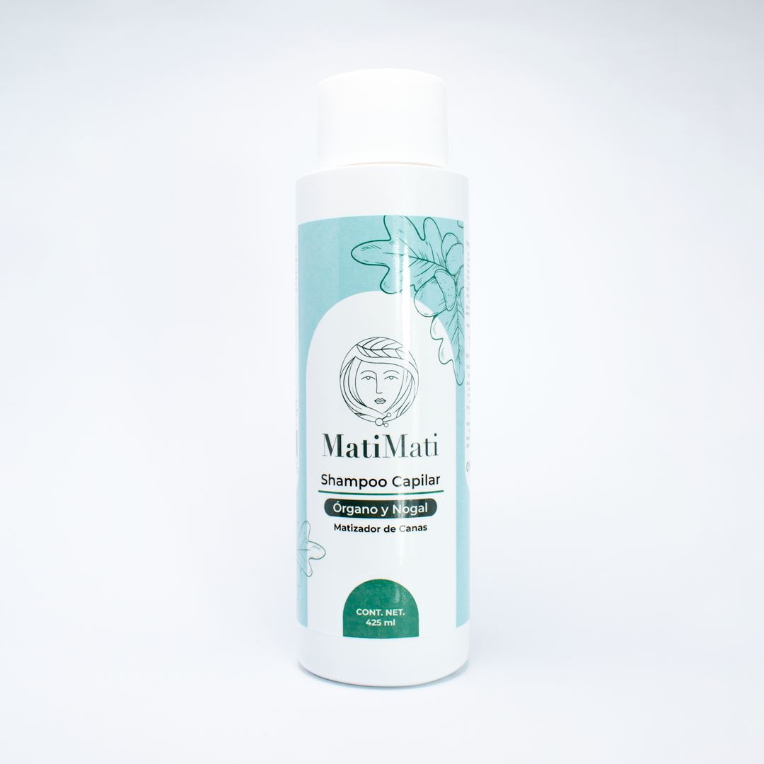 Shampoo Capilar Matizador de Canas Órgano y Nogal